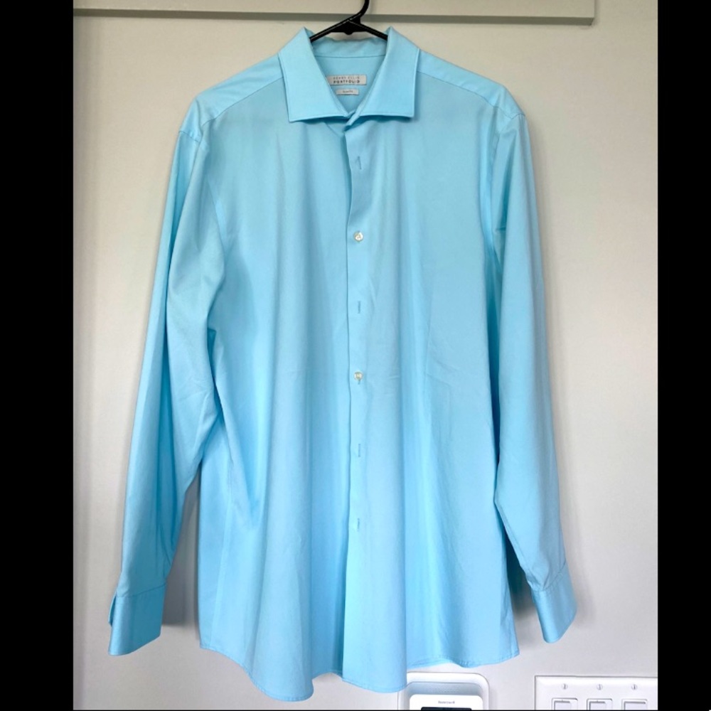 Perry Ellis - Men’s Portofino Button Up Dress Shirt